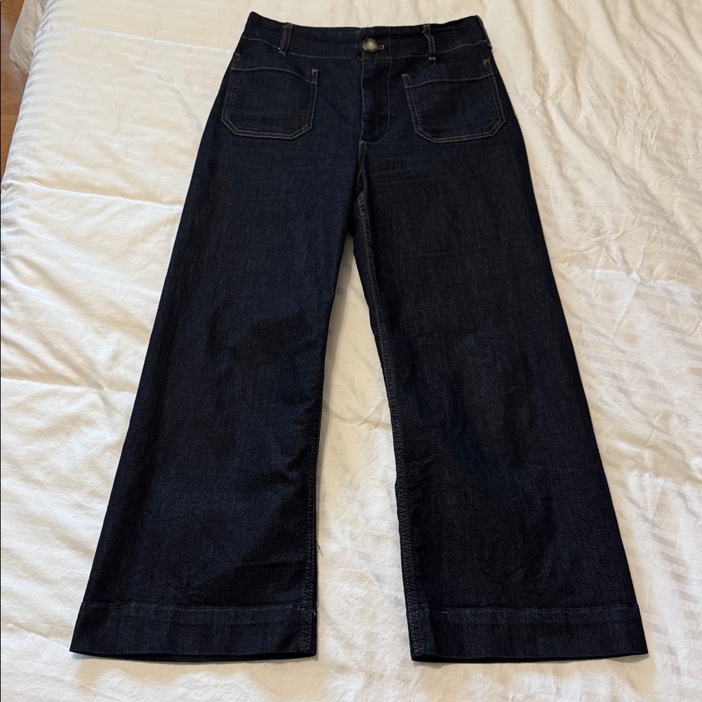 Maeve Colette Dark Wash Crop Jeans